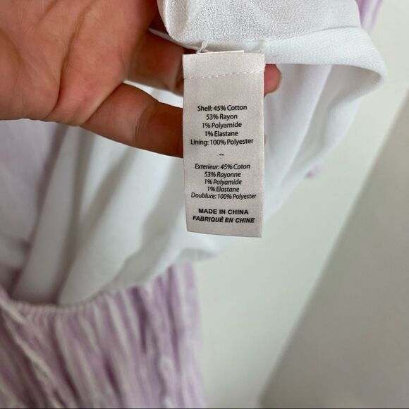 NWT Cinq A Sept Dress Lyle Striped Smocked Dress - Picture 8 of 12